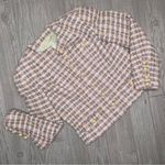 Vintage Peggy Jennings tweed pastel woven bolero jacket peacoat w/ pearl buttons Pink Size 8 Photo 5