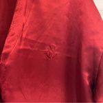 Victoria's Secret  Vintage Maroon Satin Pajama Top Photo 2