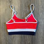 Beach Riot Eva Americana Colorblock Ribbed Bikini Top w/Adjustable Straps Small Photo 4