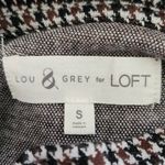 Lou & grey  Loft Brown and Black Houndstooth Knit Mock Turtleneck Top Size Small Photo 5