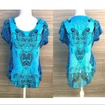 Live and let live Butterfly blouse -  Size Small Photo 3