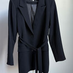 Good American ‎ sz S black trench blazer NWT Photo 0