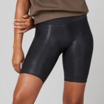 Spanx  Faux‎ Leather Bike Short Small Photo 0