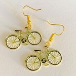 Handmade Kawaii Retro Bicycle Earrings Photo 0