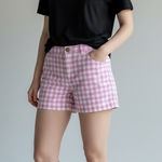 Ralph Lauren Polo Pink Gingham Shorts Women's Size 12 Casual Preppy Summer Photo 0