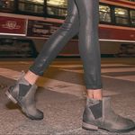 Sorel • Emelie chelsea boots Quarry grey taupe leather waterproof low ankle Photo 0