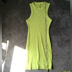 SKIMS Soft Lounge Cotton Rib Tank Dress in Daffodil Yellow Size Medium Photo 13