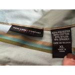 Y2K New York and Co. Blue Green Shiny Preppy Collared Longsleeve Size XL Photo 2