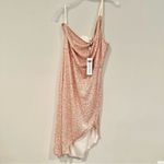 NWT Kate Kasin Sequin Glitter Party Dress One Shoulder Spaghetti Straps Size XL Gold Photo 4