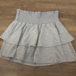 Dillard's  Gray Flowy Mini Skirt  Photo 0