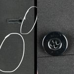 American Vintage Vintage 90s Black Faux Leather 2-Piece Pantsuit 6/8 Corpcore Photo 3