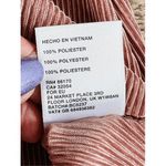 Deletta  Anthropologie Vascanes Plisse Pink Off The Shoulder Pleated Blouse SMALL Photo 10