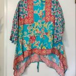 Tolani  Collection Patchwork Floral Print Blouse Photo 2