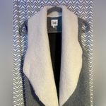 Luii | Gray Wool Blend Shearling Vest, Size M Size M Photo 1