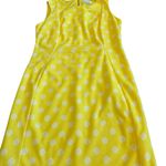 Calvin Klein Yellow Floral Print Sheath Dress Sunflower Sleeveless Size 12 Women Photo 3