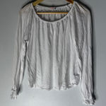 Sundry  long puff sleeve T-shirt boho white size 0 small Photo 0