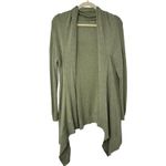 Lululemon Cashlu Knit Wrap Sweater Heathered Rosemary Green Open Front M/L Size M Photo 2