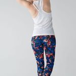 Lululemon Inspire Tight II cropped blue black and orange -like new size 6 Photo 1