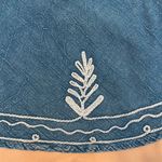 Kona Sol szM denim blue sundress w/embroidery at neck & hem flowy soft GUC Photo 6