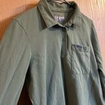 FIGSPRO Pique Longsleeve Polo Top‎ Olive Green Medium Photo 1