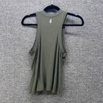 Free People Movement Top M Ribbed Tank Top Olive Green Sleeveless‎ Casual Top Size M Photo 1