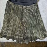 Lulus Lulu’s Plisse and Thank You Gold Pleated Long Sleeve Backless Romper Photo 9