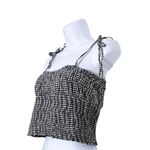 ZARA Trafaluc Gingham Tie Straps Crop Top size M Photo 3