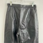 Siena Studio Black 100% Leather Straight Pants Size: 8 Photo 7