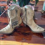 Junk Gypsy Stylish Cream Ankle Booties with Fringe Photo 1