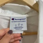 Champion Crop White Coaches Jacket Size Large Photo 3