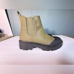 ZARA  Women's Olive and Black Ankle Boots Photo 2