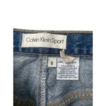 Calvin Klein Vintage Sport Mid Length Denim Straight Pencil Skirt Size 8 Photo 2