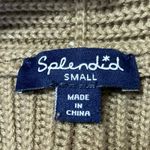 Splendid Women's Tan Sleeveless Knit Open Pocket Cardigan Sweater Top Size S Photo 3