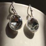 Anne Klein Silver Crystal Earrings NWT Photo 0