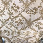 Mossimo Button Down Gold Cream Belted Cotton Trench Coat Women's Size Medium Photo 6