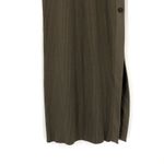 The Range  Ribbed Button Maxi Dress Olive Green XS Photo 3