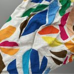 Tabitha Brown for Target‎ Linen Blend Botanical Puff Sleeve Mini Dress Sz XS White Photo 10