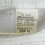 Vintage 80s Whirlaway Frocks Cream Slub Corporate Office Business Dress Size 12 Tan Photo 10