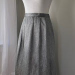 Carlisle Vintage ‘90s  Black & Silver Metallic Textured Maxi Skirt Photo 0