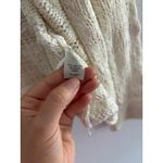 Vintage J Jill Sweater Womens Medium Cream Crochet Cropped Preppy 90s Cottage Photo 3