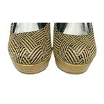 Bamboo Womens  Colada High Heel Shoes Pumps Black Tan Woven Pattern Size 9 Photo 7