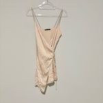 ZARA  Satin Effect Wrap Dress Mini Beige Pink‎ size small Photo 2