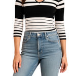 SculptureSilk‎ Silk Blend Striped V Photo 0