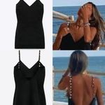 ZARA CAMISOLE DRESS WITH SEASHELLS BLACK REF.3564/156 BLOGGERS FAVORITE Photo 1