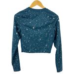 Nike  Pro Warm Starry Night Cropped Long Sleeve Top Metallic Stars Training Small Photo 9