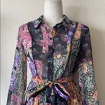 ZARA Amelia Sz S Patchwork Tiefront floral dress Photo 5