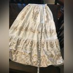 NWT Lace the Label White Metallic Gold Geometric Halter Maxi Dress Size L Size L Photo 7