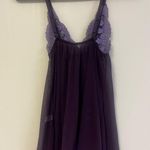 Y2K Risqué Purple Butterfly Lace Babydoll Gown Dress Sequin Size one size Photo 5