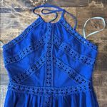 LULUS Blue Mini Dress w/ Crochet Trim Size XS Photo 12