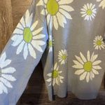 NEOITY Flower Knit Sweater Unisex One Size Mid Century Mod Stylers Harry Style Gray Photo 2